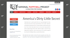 Desktop Screenshot of nationalpuppymillproject.org