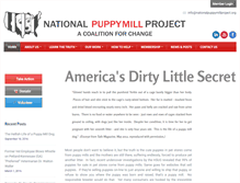 Tablet Screenshot of nationalpuppymillproject.org